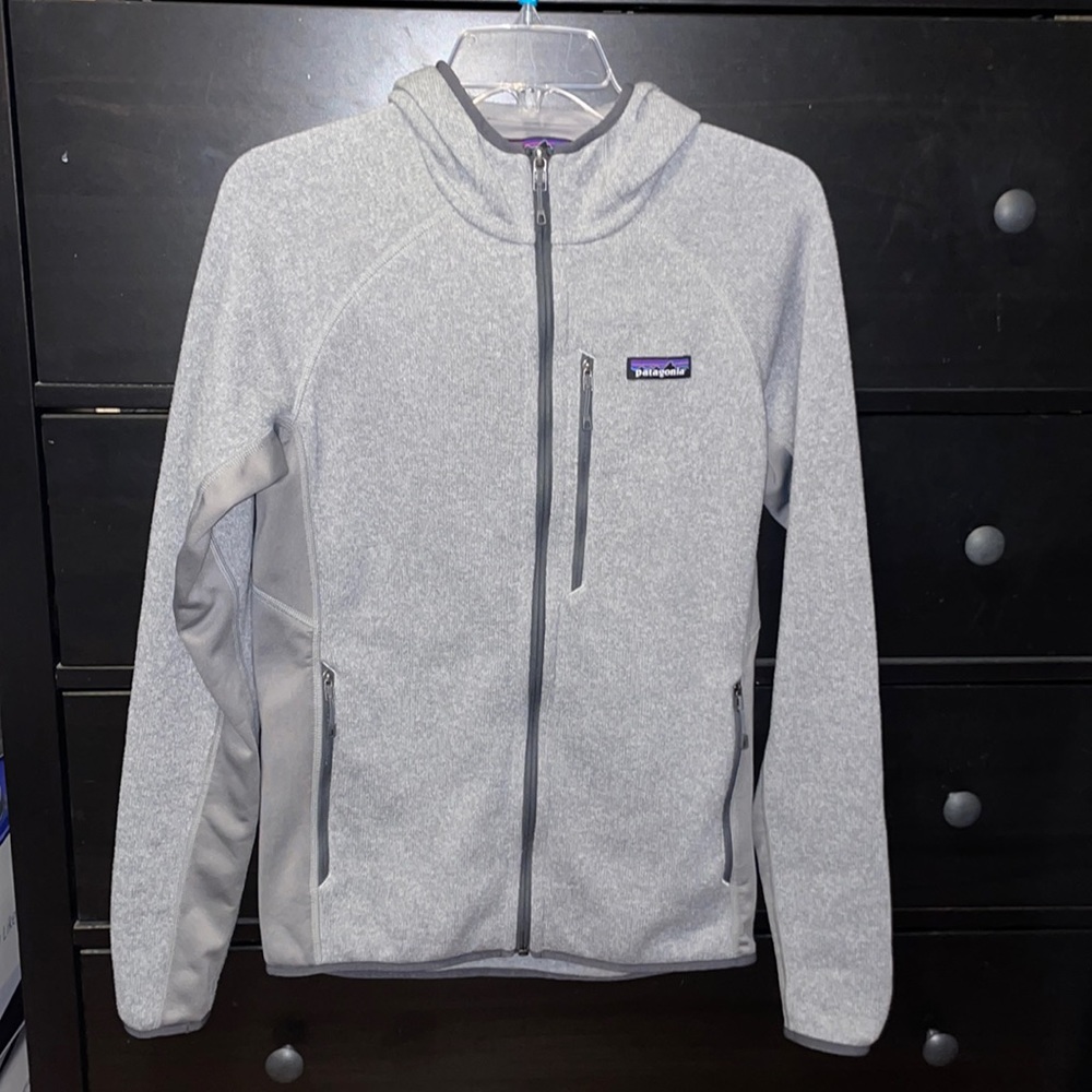 Patagonia Better Sweater Hoody Zip-Up Fleece Men’s Small Heather Grey